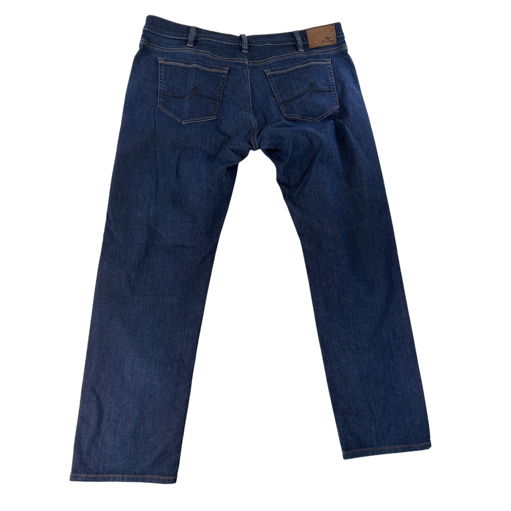 34 Heritage Jeans‎ Mens 40x31 Courage Mid-Rise Straight Stretch Denim Blue - Picture 2 of 9